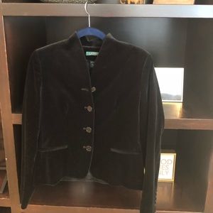 Ralph Lauren black velvet blazer